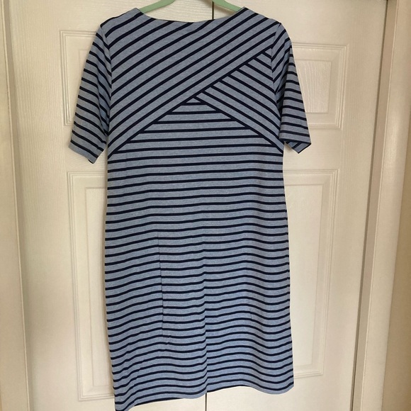 T-shirt dress a line navy blue light blue size M - Picture 10 of 10